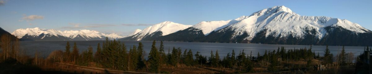 Chugach and Kenai Mountains from Bird Point, Alaska