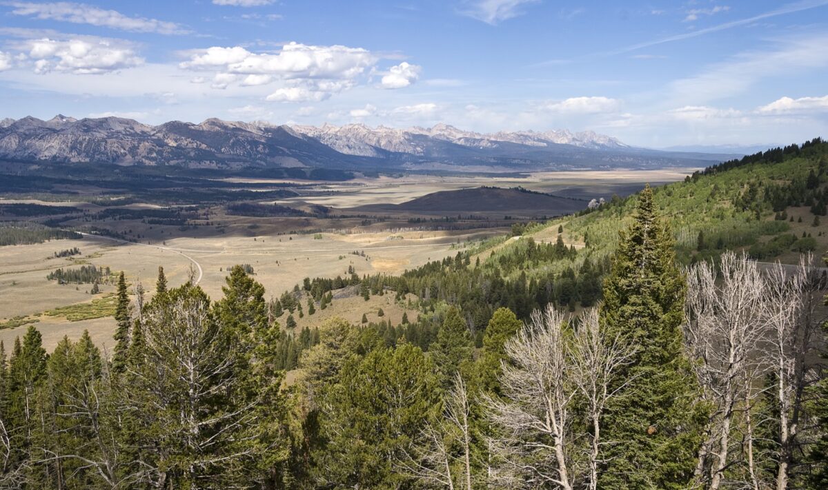 Sawtooth Valley from Galena Summit, Idaho