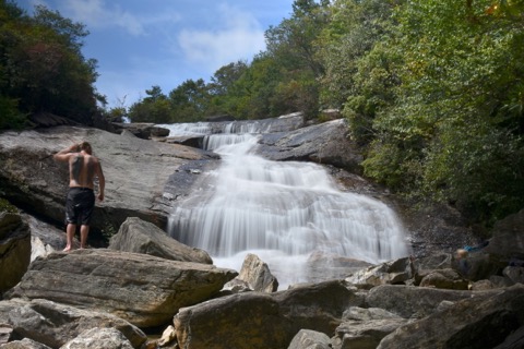 Skinny Dip Falls (Blue Ridge Parkway, near Looking Glass)